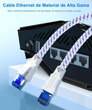 Cable Ethernet Cat8 40Gbps Digioloan 1.5m
