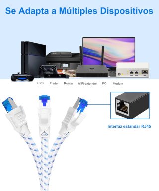 Cable Ethernet Cat8 40Gbps Digioloan 1.5m