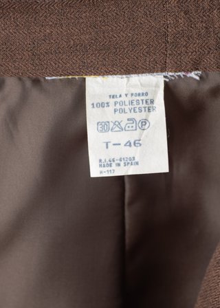 Traje Chaqueta y Falda T46 Marrón. Muy buen estado