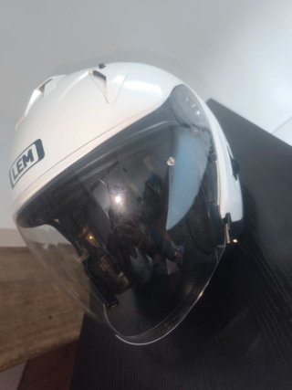 Casco Moto Jet LEM Quick Blanco Talla L