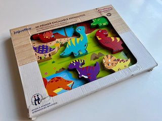 Puzzle madera dinosaurios Juguettos Nenittos