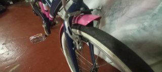 Bicicleta infantil B'TWIN azul y rosa