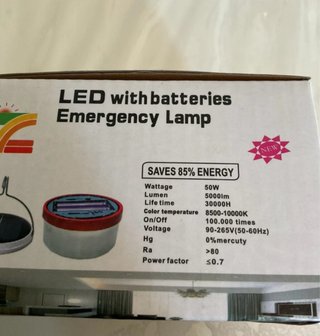 Lampada solare e usb da campeggio/ emergenza