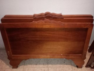 3 camas 90cm y 2 somieres madera
