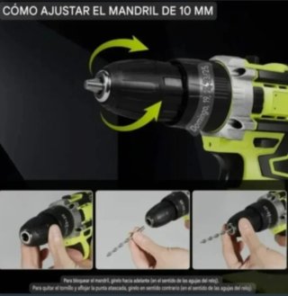 Taladro Atornillador Inalámbrico (2 Baterías)
