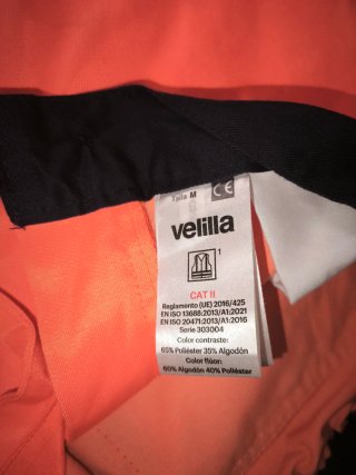 Pantalón corto trabajo naranja y negro