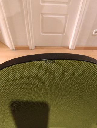 Sillón giratorio de oficina verde