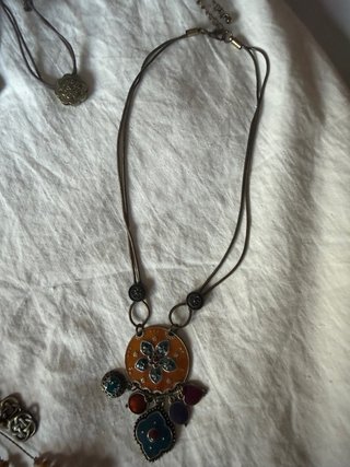Lote Bisutería Boho Étnica 5 Collares + Aretes