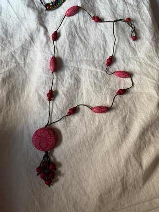 Lote Bisutería Boho Étnica 5 Collares + Aretes