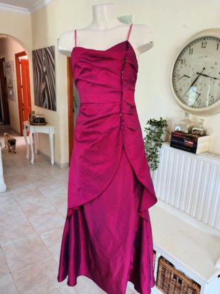 Vestido fiesta fucsia Gotas de Junio T38