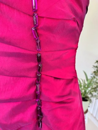 Vestido fiesta fucsia Gotas de Junio T38