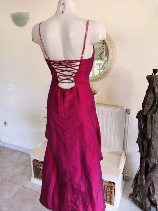 Vestido fiesta fucsia Gotas de Junio T38