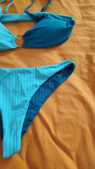 Bikini Unijoy Garment bicolor acanalado