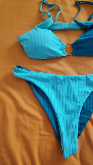 Bikini Unijoy Garment bicolor acanalado