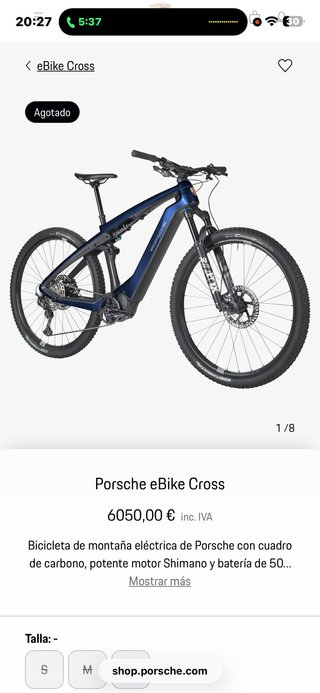 Bicicleta Porsche eBike Cross Carbono