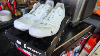 Zapatillas Ciclismo Carretera Scott Blancas