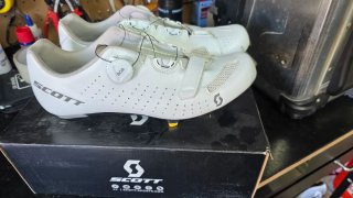 Zapatillas Ciclismo Carretera Scott Blancas