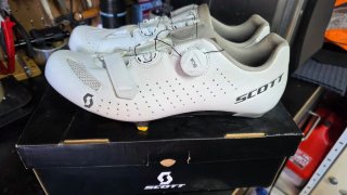 Zapatillas Ciclismo Carretera Scott Blancas