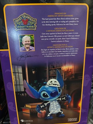Stitch Halloween Esqueleto Disney Pintado a Mano