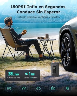 NUEVO! (90€) Arrancador Coche 4000A + Compresor