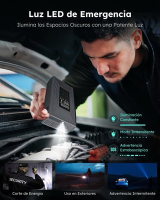 NUEVO! (90€) Arrancador Coche 4000A + Compresor