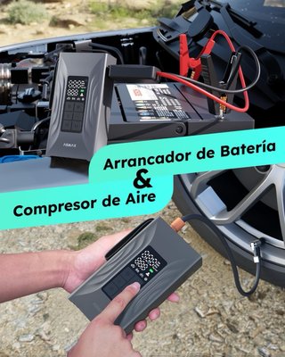 NUEVO! (90€) Arrancador Coche 4000A + Compresor