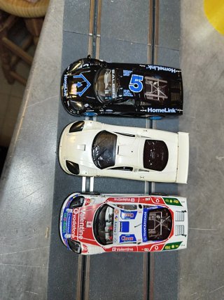 3 coches Scalextric Fly 1/32