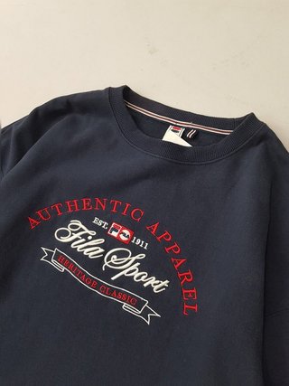 Fila sudadera logo bordado M