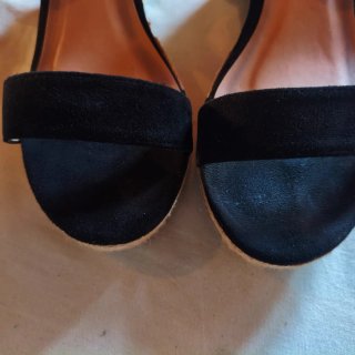 Sandalias cuña corcho Refresh negras