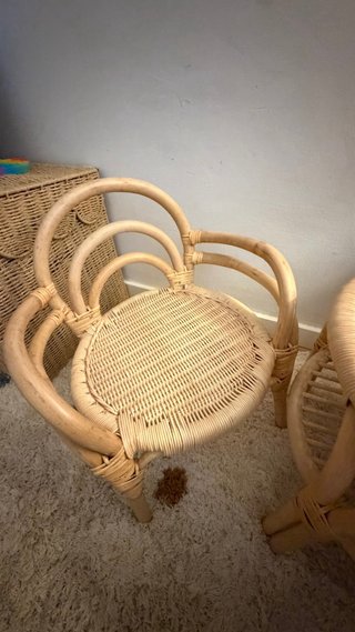 Mesa y Silla Infantil Ratán H&M