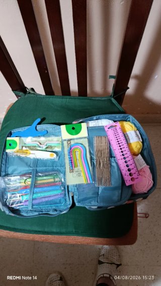Estuche organizador para ganchillo