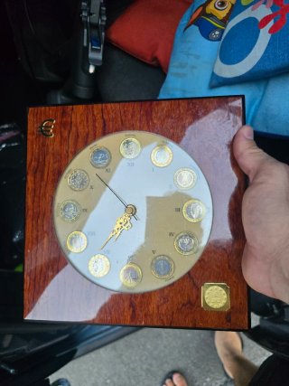 Reloj Conmemorativo Euros 2002 Zona Euro