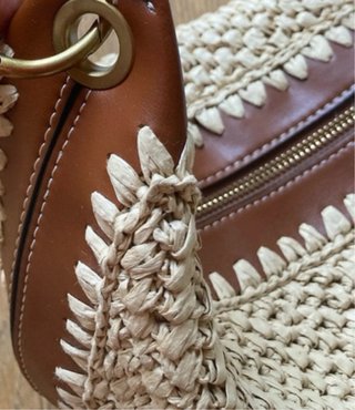 Borsa multiposizione in fibra naturale, Zara