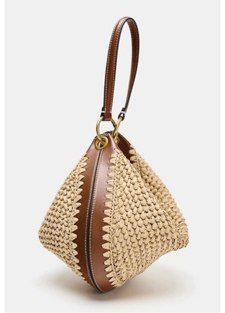 Borsa multiposizione in fibra naturale, Zara