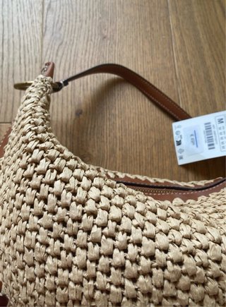 Borsa multiposizione in fibra naturale, Zara