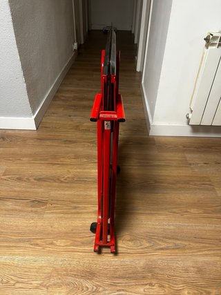 Camarera metálica 2 bandejas roja