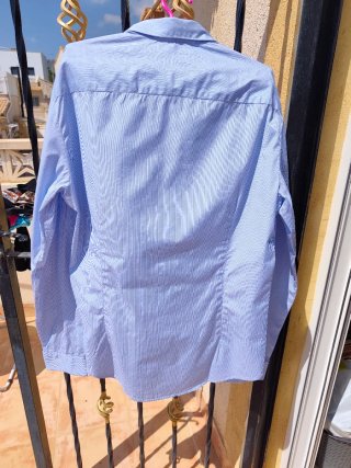 Camisa Calvin Klein Azul Rayas