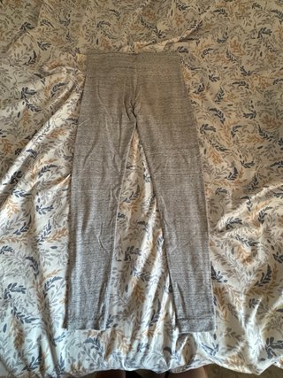 Bershka Leggings Grises Ajustados con Cordón