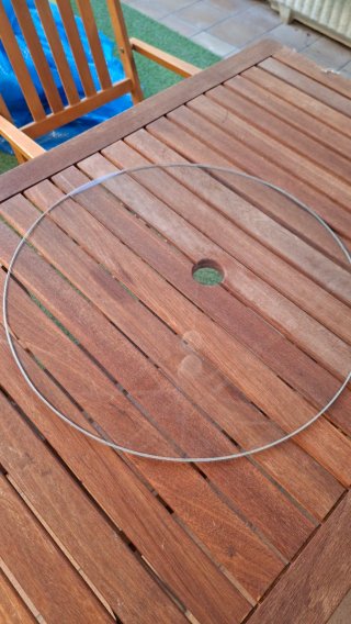 Cristal para mesa redonda 54 cm