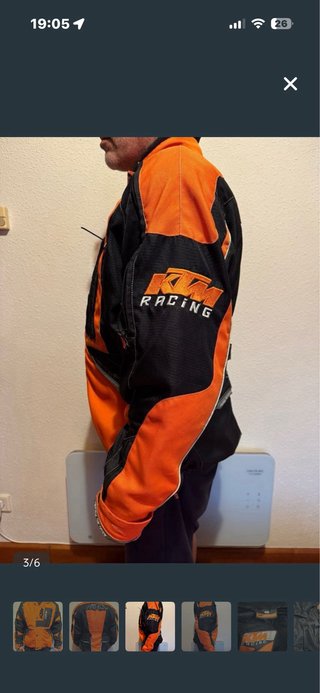Chaqueta  Moto KTM Comp Naranja y Negra