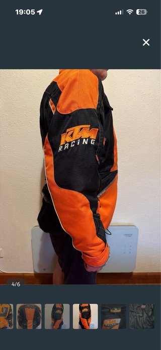 Chaqueta  Moto KTM Comp Naranja y Negra