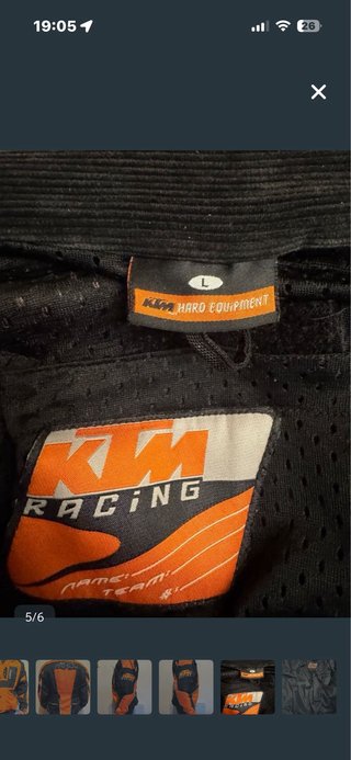 Chaqueta  Moto KTM Comp Naranja y Negra