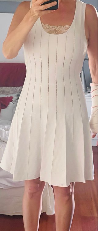 Vestido blanco ajustado S