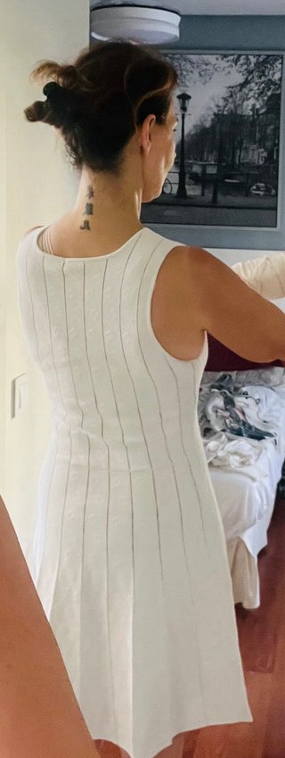 Vestido blanco ajustado S