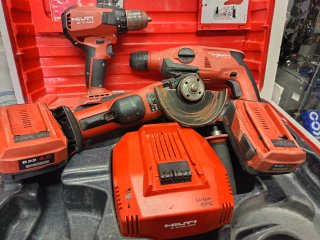 Kit 3 Herramientas Hilti (Taladro, Rotomartillo, A
