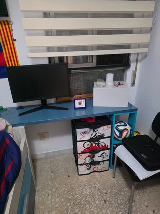 Dormitorio completo azul
