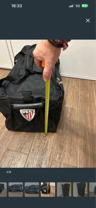 Bolsa de viaje Athletic Bilbao negra