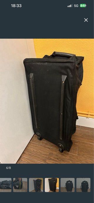 Bolsa de viaje Athletic Bilbao negra