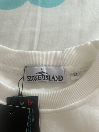 Sudadera Stone Island Blanca Talla M