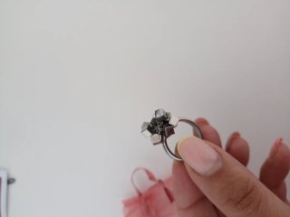 Anillo Talla 11 Plata Cubos Diseño